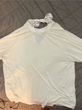 ModCloth Cream Halter-Neck Dolman Top